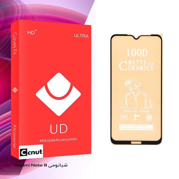 محاظ صفحه نمایش مات کوکونات مدل UD Glass مناسب برای گوشی موبایل شیائومی Redmi Note 8
