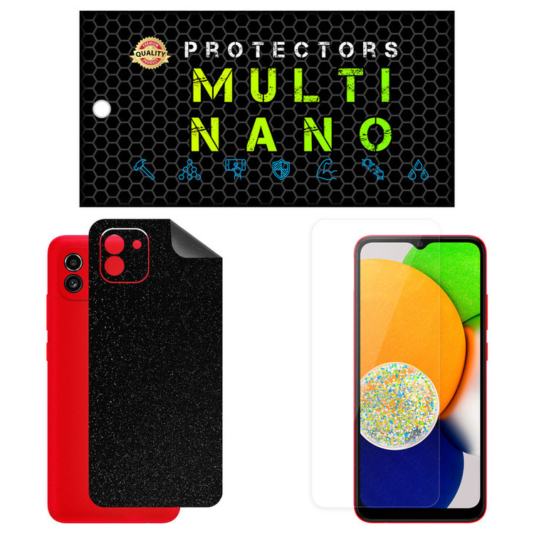 محافظ صفحه نمایش مولتی نانو مدل X-SFG مناسب برای گوشی موبایل سامسونگ Galaxy A03 به همراه برچسب پوششی