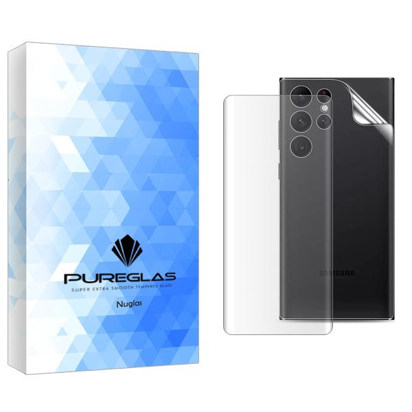 محافظ صفحه نمایش پیور گلس مدل NueGlas UV مناسب برای گوشی موبایل سامسونگ Galaxy S23 Ultra به همراه محافظ پشت گوشی
