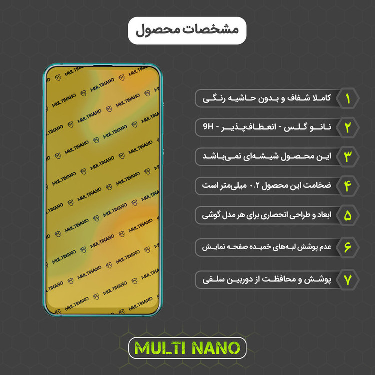 محافظ صفحه نمایش مولتی نانو مدل X-S2N مناسب برای گوشی موبایل سامسونگ Galaxy A8S بسته دو عددی