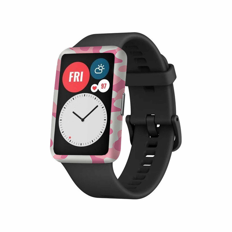برچسب ماهوت طرح Army-Pink مناسب برای ساعت هوشمند هوآوی Watch Fit