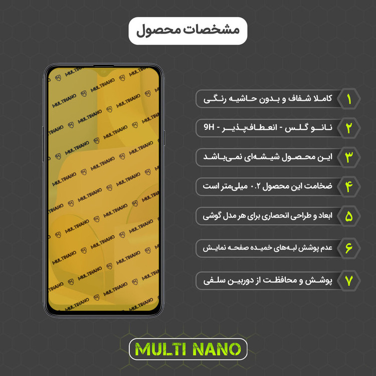 محافظ صفحه نمایش مولتی نانو مدل X-SFC مناسب برای گوشی موبایل سامسونگ Galaxy A20S به همراه برچسب پوششی