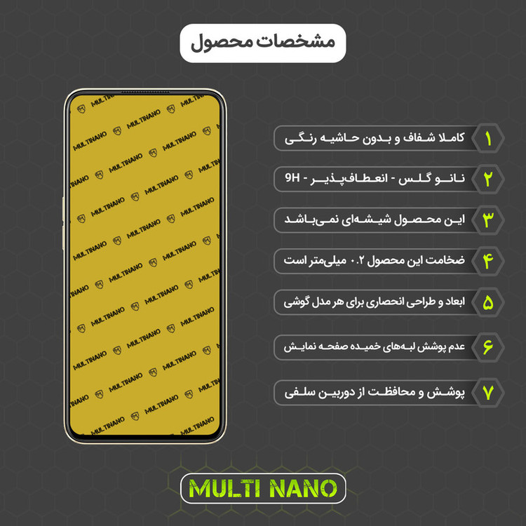 محافظ صفحه نمایش مولتی نانو مدل X-S2N مناسب برای گوشی موبایل اوپو A57 بسته دو عددی