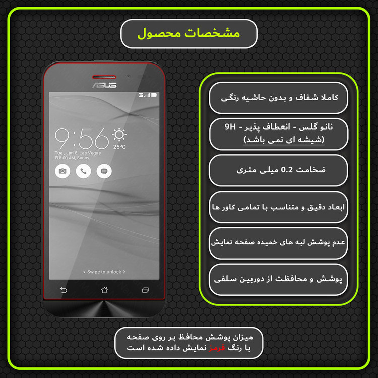 محافظ صفحه نمایش مولتی نانو مدل X-S1N مناسب برای گوشی موبایل ایسوس Zenfone Go 4.5-inch / ZB452KG