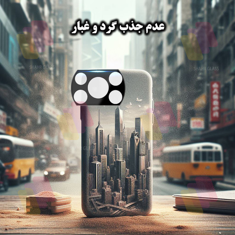 محافظ لنز دوربین شهر گلس مدل LENSFSH مناسب برای گوشی موبایل شیائومی Poco X3 / X3 NFC / X3 Pro