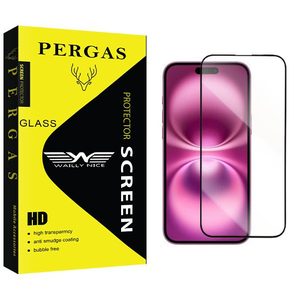 محافظ صفحه نمایش شیشه ای وایلی نایس مدل Pergas2 مناسب برای گوشی موبایل اپل iPhone 16