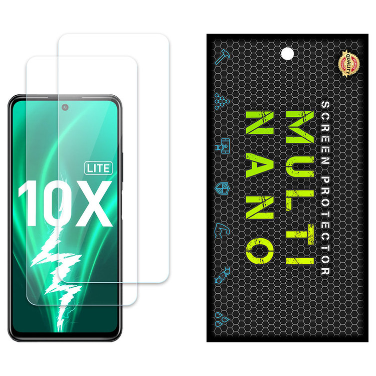 محافظ صفحه نمایش مولتی نانو مدل X-S2N مناسب برای گوشی موبایل آنر 10X Lite بسته دو عددی