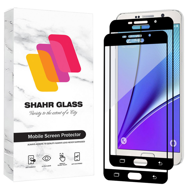 محافظ صفحه نمایش شیشه ای شهر گلس مدل FUL2 مناسب برای گوشی موبایل سامسونگ Galaxy A5 2016 / Galaxy A510 بسته دو عددی