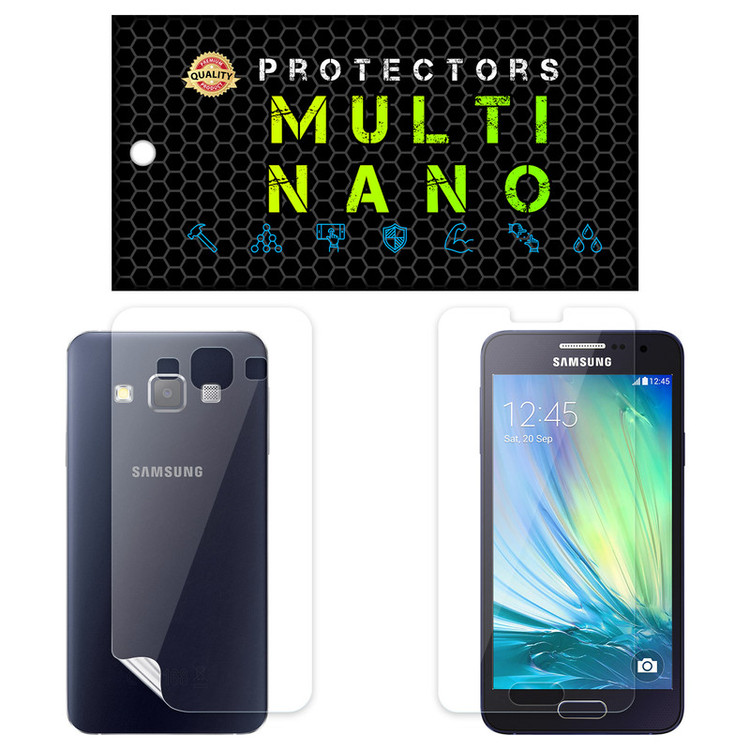 محافظ صفحه نمایش مولتی نانو مدل X-SFT مناسب برای گوشی موبایل سامسونگ Galaxy A3 به همراه محافظ پشت گوشی