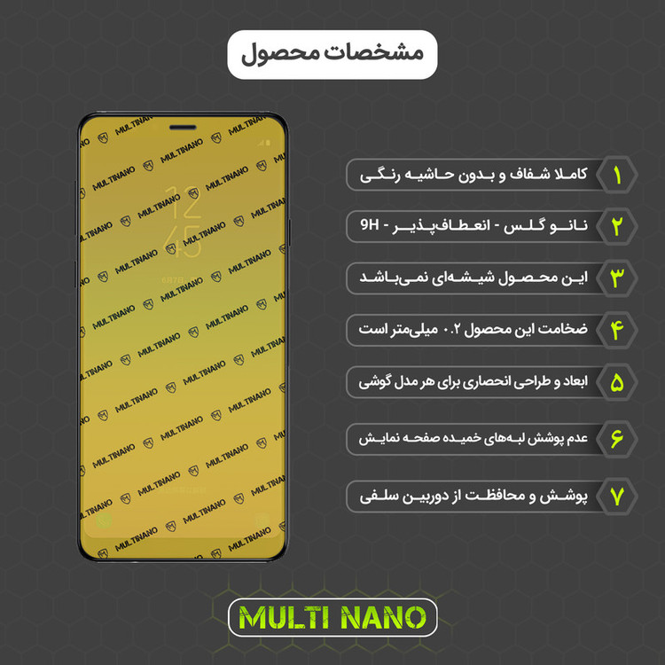 محافظ صفحه نمایش مولتی نانو مدل X-SFT مناسب برای گوشی موبایل سامسونگ Galaxy A8 Star به همراه محافظ پشت گوشی