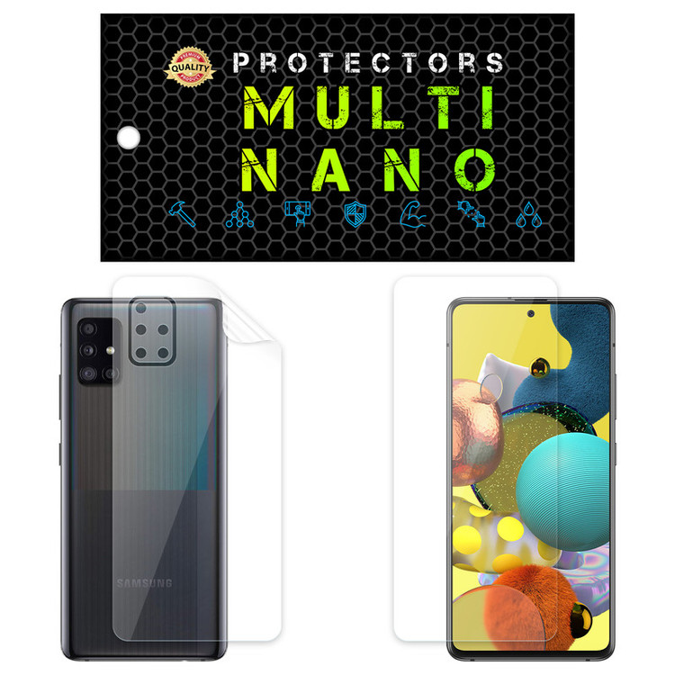 محافظ صفحه نمایش مولتی نانو مدل X-SFT مناسب برای گوشی موبایل سامسونگ Galaxy A51 5G UW به همراه محافظ پشت