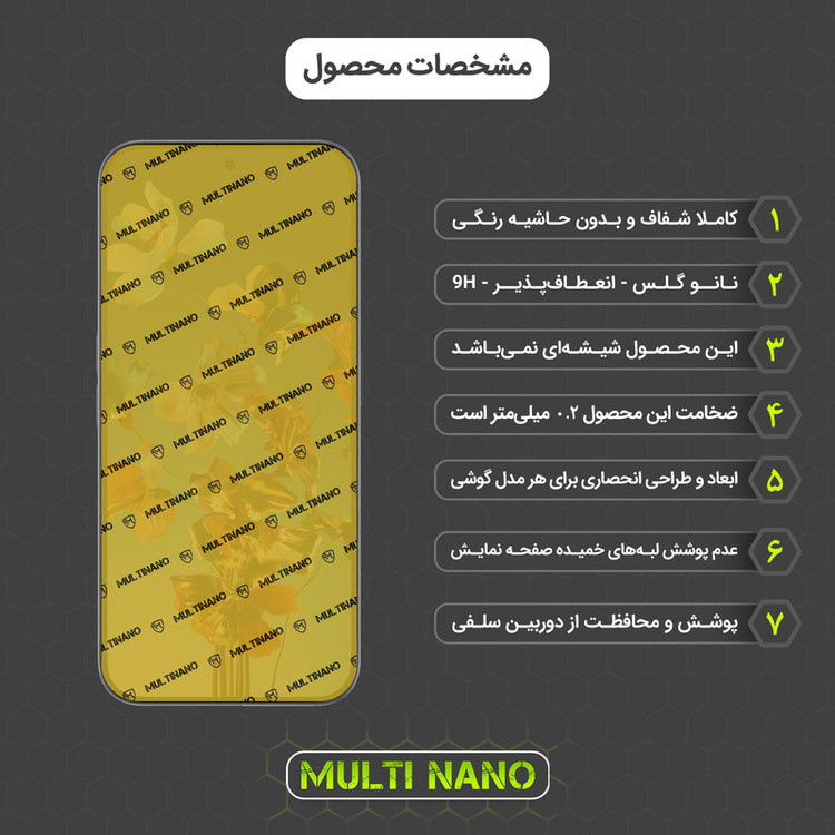 محافظ صفحه نمایش مولتی نانو مدل X-S3N مناسب برای گوشی موبایل ناتینگ Phone 2a Plus بسته سه عددی