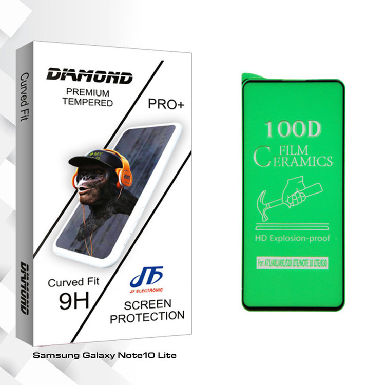 محافظ صفحه نمایش جی اف مدل Diamond glass مناسب برای گوشی موبایل سامسونگ Galaxy Note10 Lite