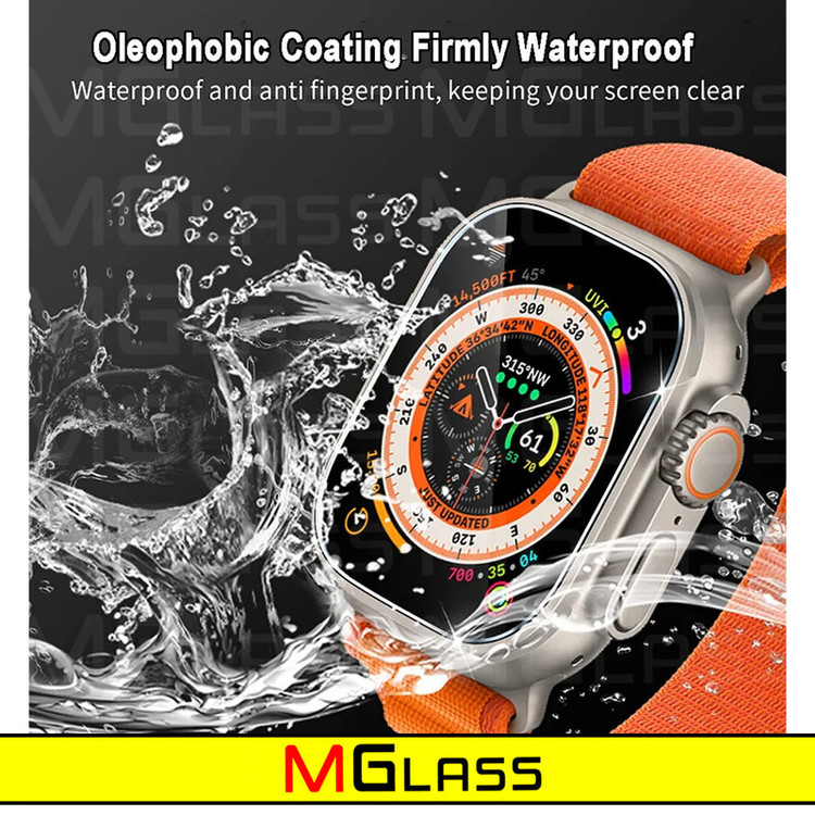 محافظ صفحه نمایش شیشهای امگلس مدل Glass-MG مناسب برای ساعت هوشمند ویرفیت X8 Ultra بسته دو عددی