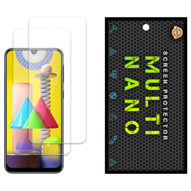 محافظ صفحه نمایش مولتی نانو مدل X-S2N مناسب برای گوشی موبایل سامسونگ Galaxy M31 بسته دو عددی