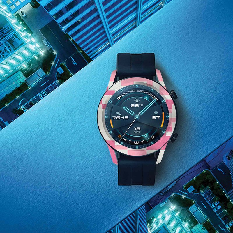 برچسب ماهوت طرح Army-Pink-pixel مناسب برای ساعت هوشمند هوآوی Watch GT2