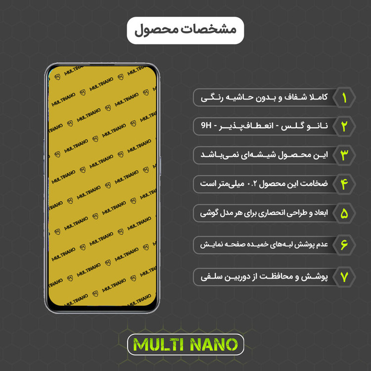محافظ صفحه نمایش مولتی نانو مدل X-S2N مناسب برای گوشی موبایل ریلمی GT Neo بسته دو عددی