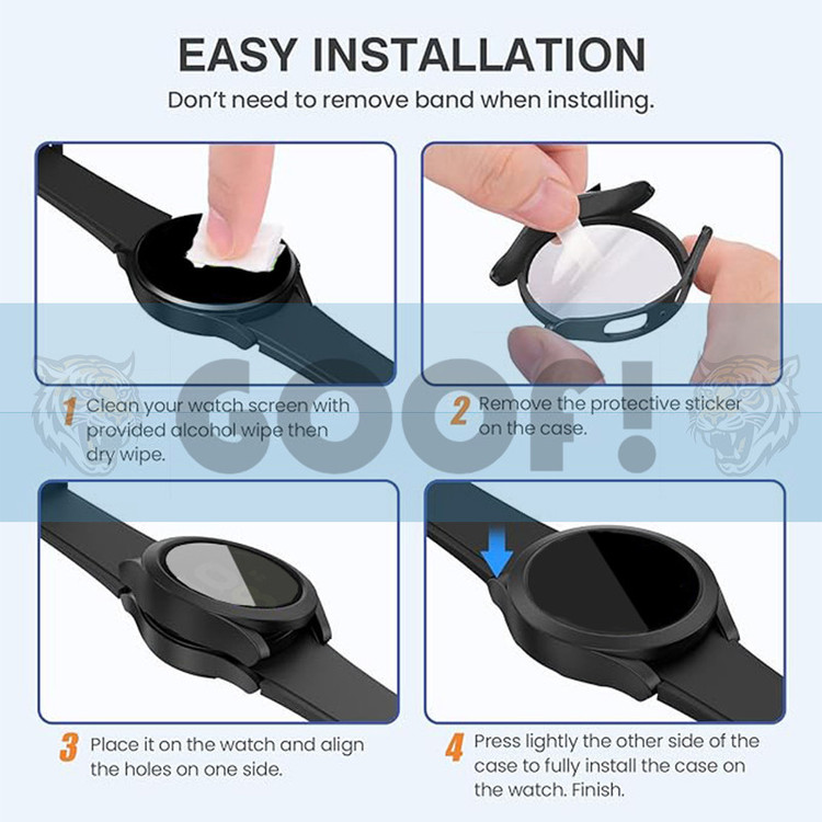کاور گوف مدل Tempered Protector مناسب برای ساعت هوشمند سامسونگ Galaxy Watch 5 40mm به همراه محافظ صفحه نمایش