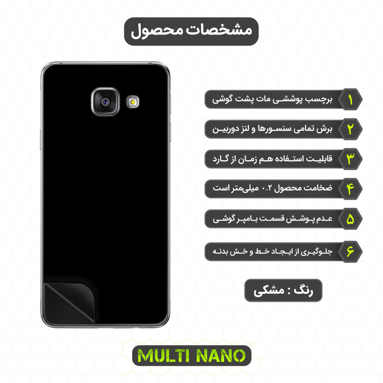 برچسب پوششی مولتی نانو مدل X-F1M مناسب برای گوشی موبایل سامسونگ Galaxy A3 2016