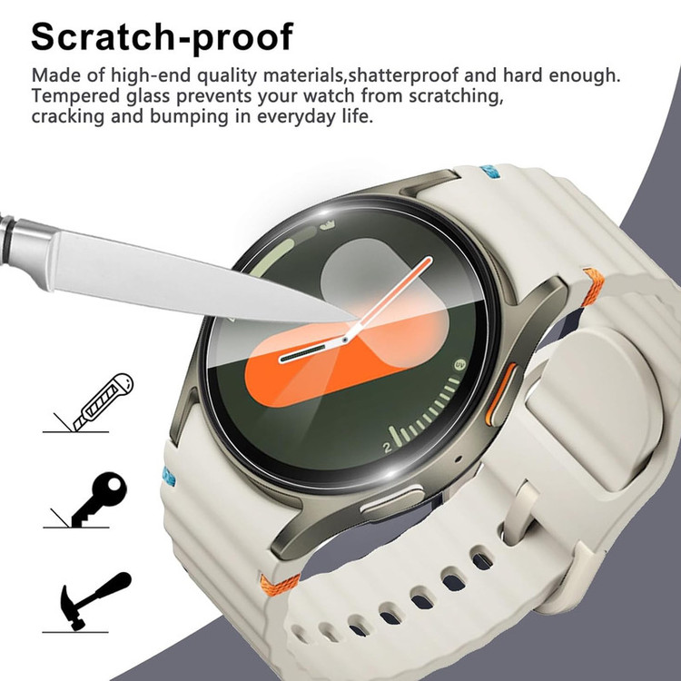 محافظ صفحه نمایش راینو مدل R-Glas مناسب برای ساعت هوشمند سامسونگ Galaxy Watch 4/5/6/7 سایز 40mm بسته 2 عددی