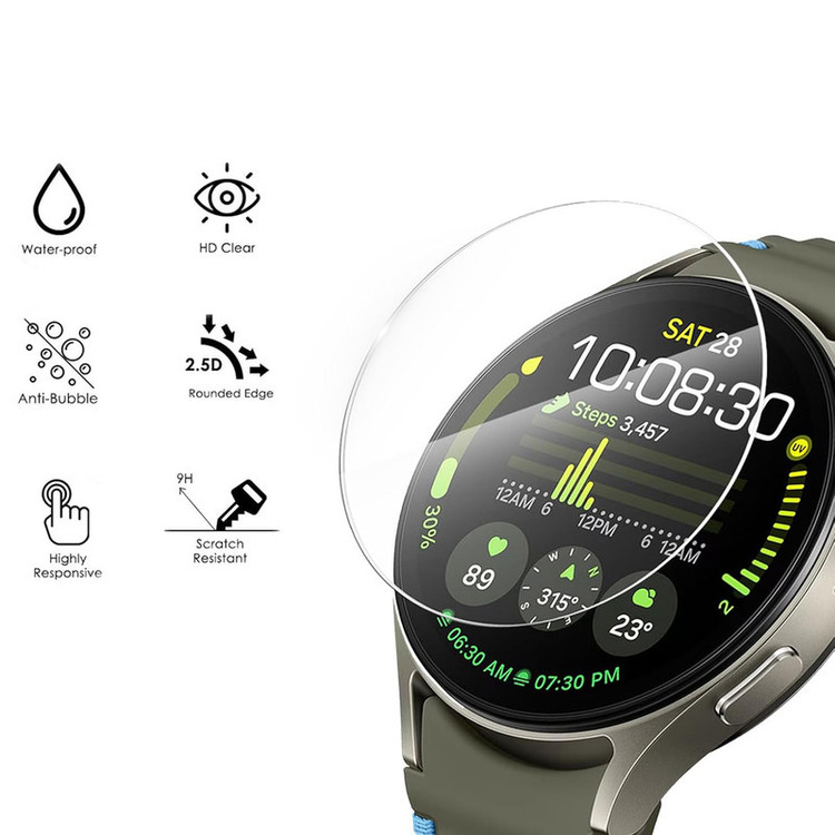 محافظ صفحه نمایش راینو مدل R-Glas مناسب برای ساعت هوشمند سامسونگ Galaxy Watch 4/5/6/7 سایز 40mm بسته 2 عددی