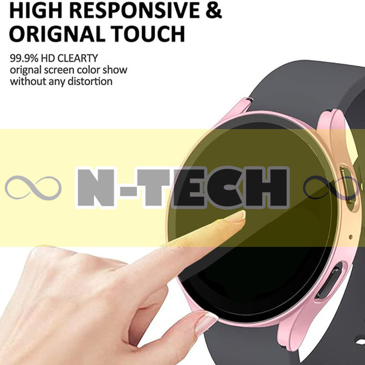 کاور انتک مدل Tempered-N مناسب برای ساعت هوشمند سامسونگ Galaxy Watch 4 40mm به همراه محافظ صفحه نمایش