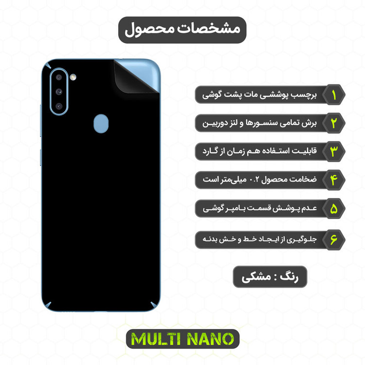 محافظ صفحه نمایش مولتی نانو مدل X-SFM مناسب برای گوشی موبایل سامسونگ Galaxy A11 به همراه برچسب پوششی