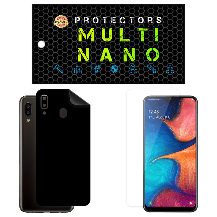 محافظ صفحه نمایش مولتی نانو مدل X-SFM مناسب برای گوشی موبایل سامسونگ Galaxy A20 به همراه برچسب پوششی