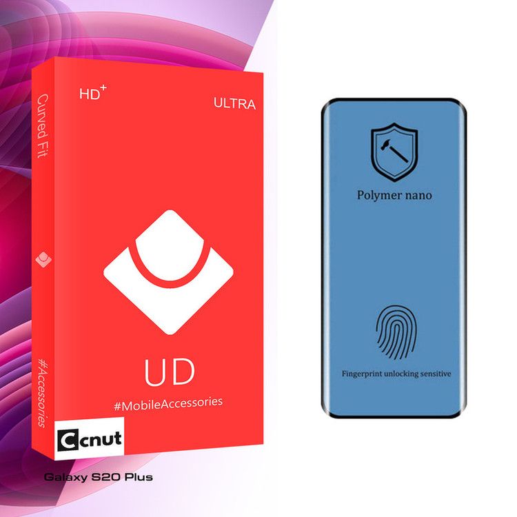 محافظ صفحه نمایش کوکونات مدل UD Curve Nano Polymer مناسب برای گوشی موبایل سامسونگ Galaxy S20 Plus