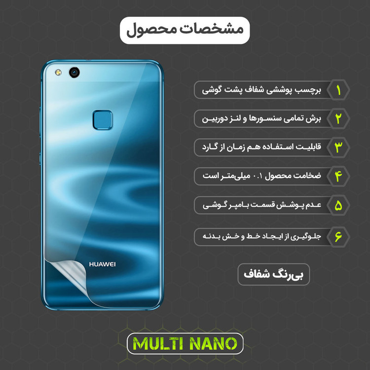 محافظ صفحه نمایش مولتی نانو مدل X-SFT مناسب برای گوشی موبایل هوآوی Nova Youth به همراه محافظ پشت