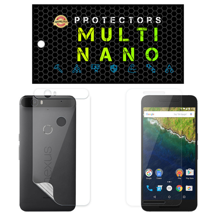 محافظ صفحه نمایش مولتی نانو مدل X-SFT مناسب برای گوشی موبایل هوآوی Nexus 6P به همراه محافظ پشت