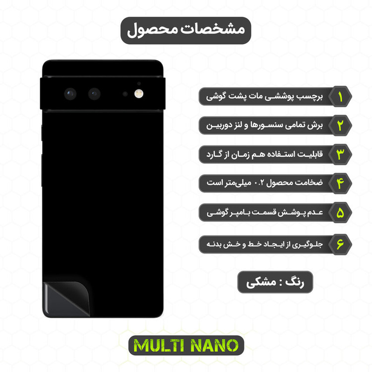 محافظ صفحه نمایش مولتی نانو مدل X-SFM مناسب برای گوشی موبایل گوگل Pixel 6 به همراه برچسب پوششی