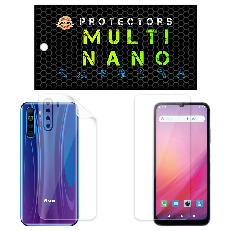 محافظ صفحه نمایش مولتی نانو مدل X-SFT مناسب برای گوشی موبایل جی پلاس X10 2022 به همراه محافظ پشت