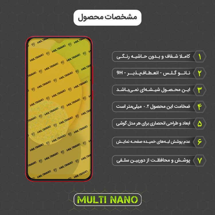 محافظ صفحه نمایش مولتی نانو مدل X-SFM مناسب برای گوشی موبایل سامسونگ Galaxy A03 به همراه برچسب پوششی