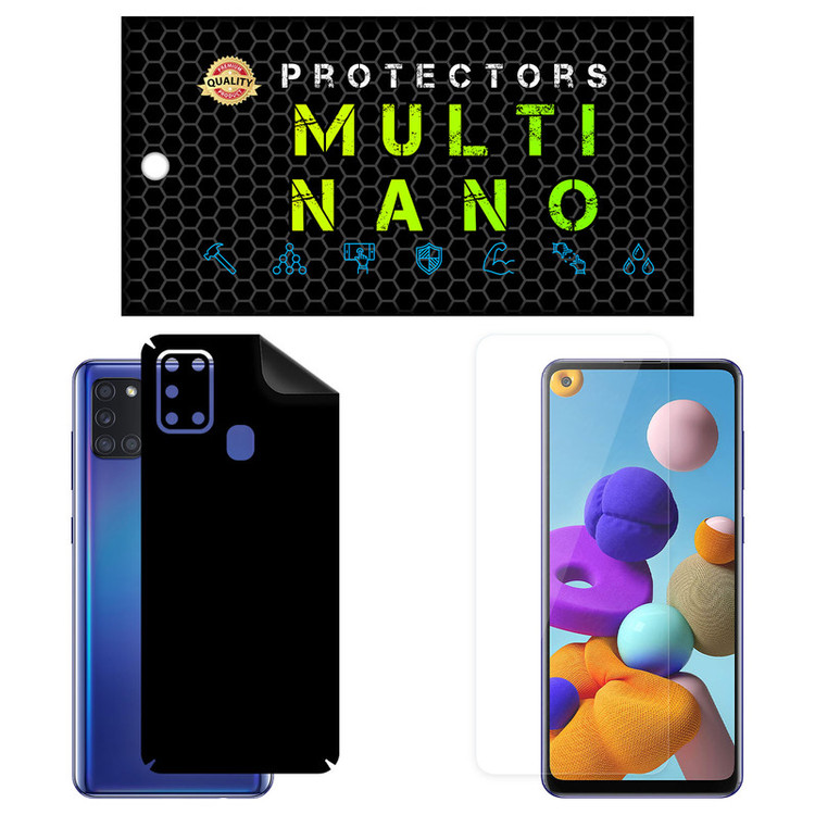 محافظ صفحه نمایش مولتی نانو مدل X-SFM مناسب برای گوشی موبایل سامسونگ Galaxy A21S به همراه برچسب پوششی