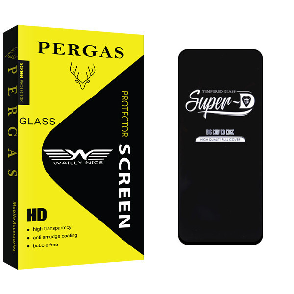 محافظ صفحه نمایش وایلی نایس مدل Pergas Glass Super-D مناسب برای گوشی موبایل اپل iPhone 13