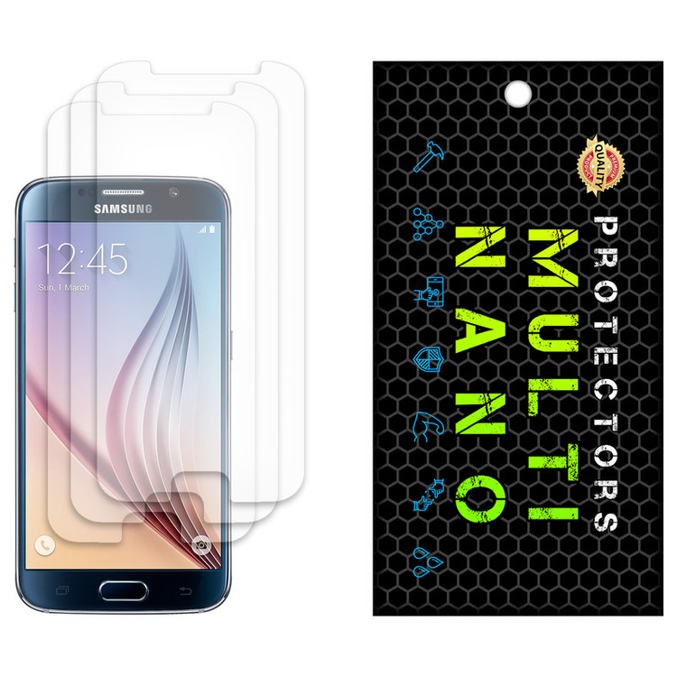 محافظ صفحه نمایش مات مولتی نانو مدل X-S3M مناسب برای گوشی موبایل سامسونگ Galaxy S6 بسته سه عددی