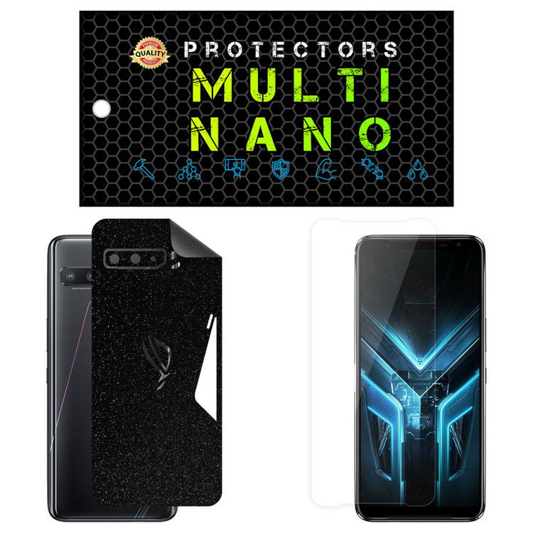 محافظ صفحه نمایش مولتی نانو مدل X-SFG مناسب برای گوشی موبایل ایسوس ROG Phone 3 Strix به همراه برچسب پوششی