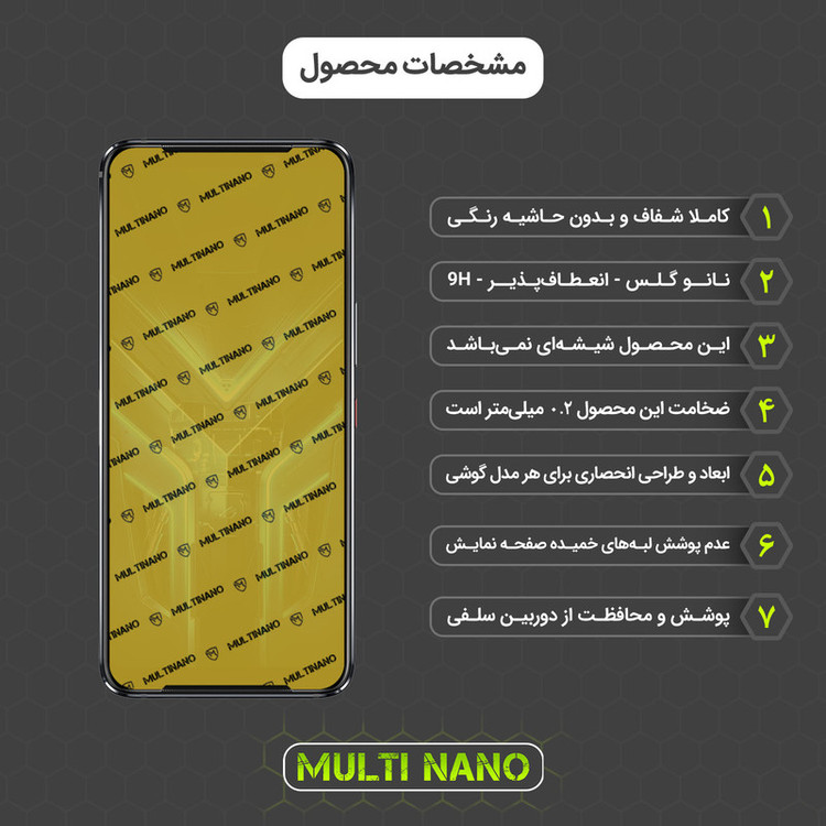محافظ صفحه نمایش مولتی نانو مدل X-SFG مناسب برای گوشی موبایل ایسوس ROG Phone 3 Strix به همراه برچسب پوششی