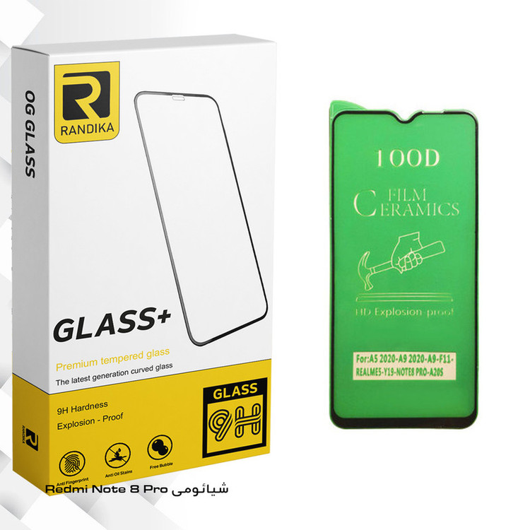 محافظ صفحه نمایش سرامیکی راندیکا مدل GLD مناسب برای گوشی موبایل شیائومی Redmi Note 8 Pro