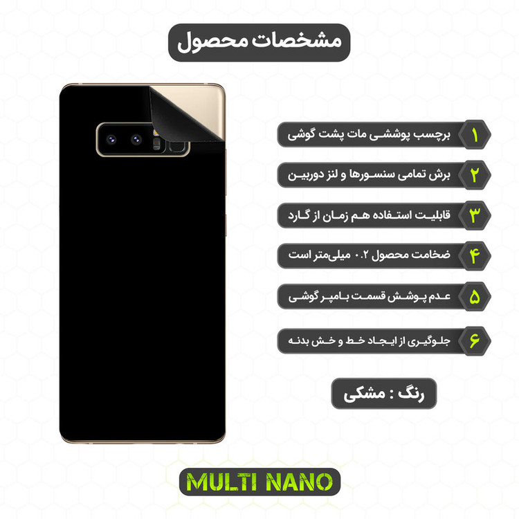 برچسب پوششی مولتی نانو مدل X-F1M مناسب برای گوشی موبایل سامسونگ Galaxy Note 8