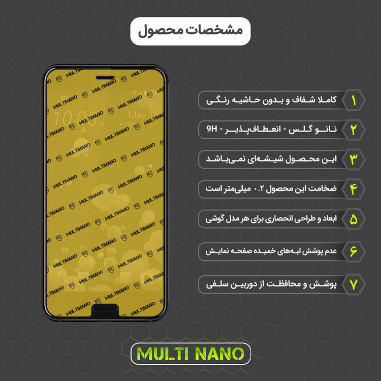 محافظ صفحه نمایش مولتی نانو مدل X-SFM مناسب برای گوشی موبایل اچ تی سی U11 به همراه برچسب پوششی