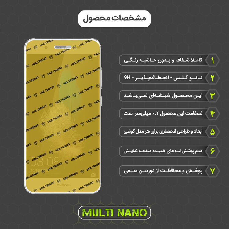 محافظ صفحه نمایش مولتی نانو مدل X-SFM مناسب برای گوشی موبایل هوآوی Enjoy 5S به همراه برچسب پوششی