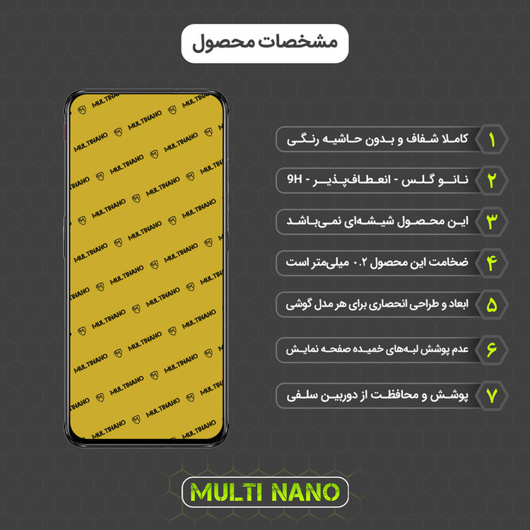 محافظ صفحه نمایش مولتی نانو مدل X-S2N مناسب برای گوشی موبایل زد تی ایی Nubia Red Magic 6s Pro بسته دو عددی