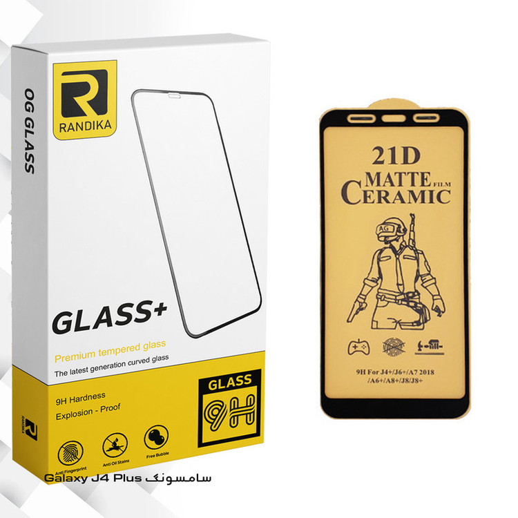 محافظ صفحه نمایش سرامیکی راندیکا مدل GLD مناسب برای گوشی موبایل سامسونگ Galaxy J4 Plus