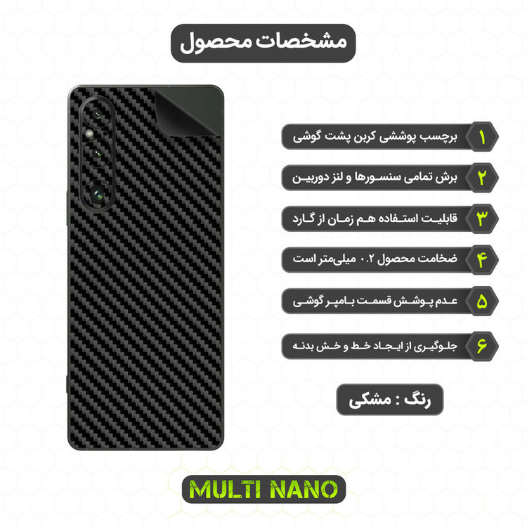 محافظ صفحه نمایش مولتی نانو مدل X-SFC مناسب برای گوشی موبایل سونی Xperia 1 V به همراه برچسب پوششی