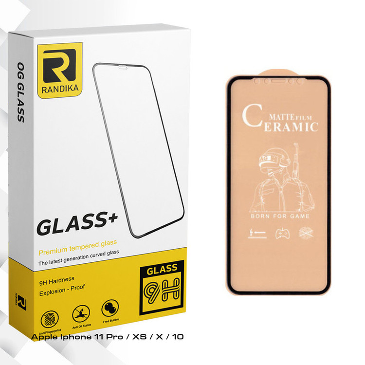 محافظ صفحه نمایش سرامیکی راندیکا مدل GLD مناسب برای گوشی موبایل اپل Iphone 11 Pro / XS / X / 10