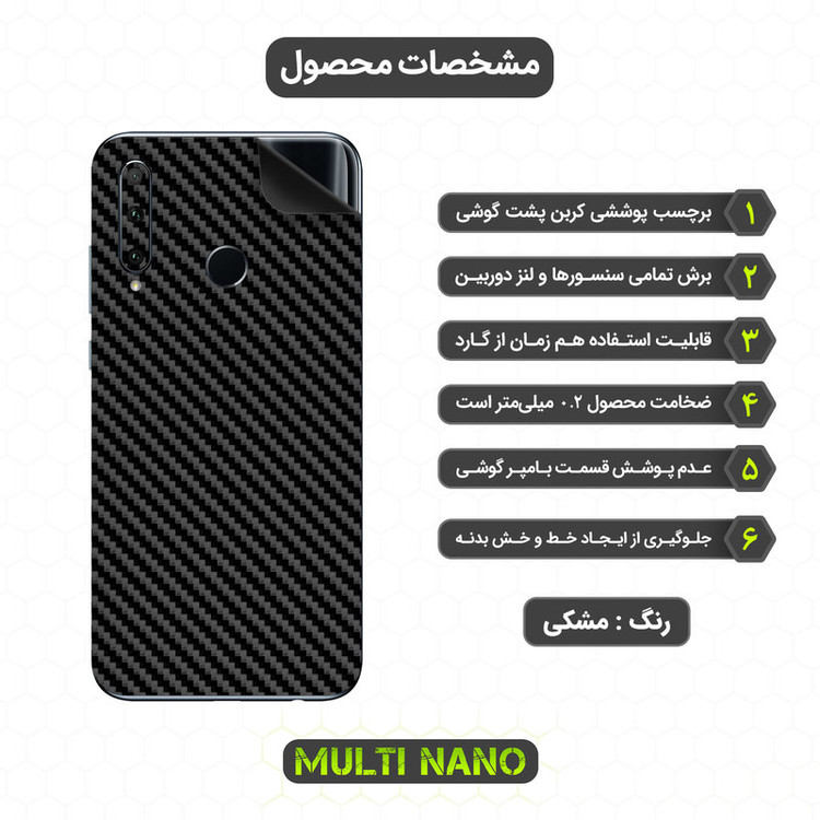 برچسب پوششی مولتی نانو مدل X-F1C مناسب برای گوشی موبایل آنر 20i