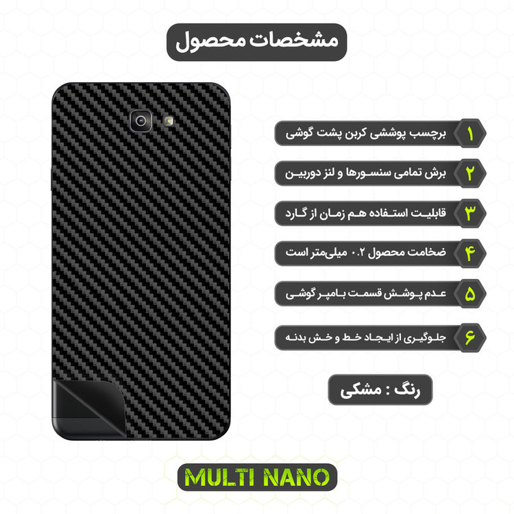 برچسب پوششی مولتی نانو مدل X-F1C مناسب برای گوشی موبایل سامسونگ Galaxy J7 Prime 2