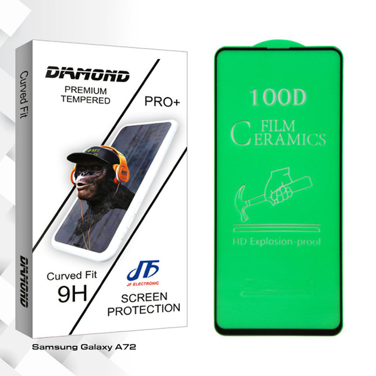 محافظ صفحه نمایش سرامیکی جی اف مدل Diamond glass مناسب برای گوشی موبایل سامسونگ Galaxy A72